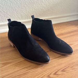 bp Kacee Ankle Boot in Black Burnished Nubuck
